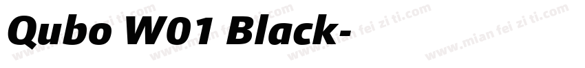 Qubo W01 Black字体转换